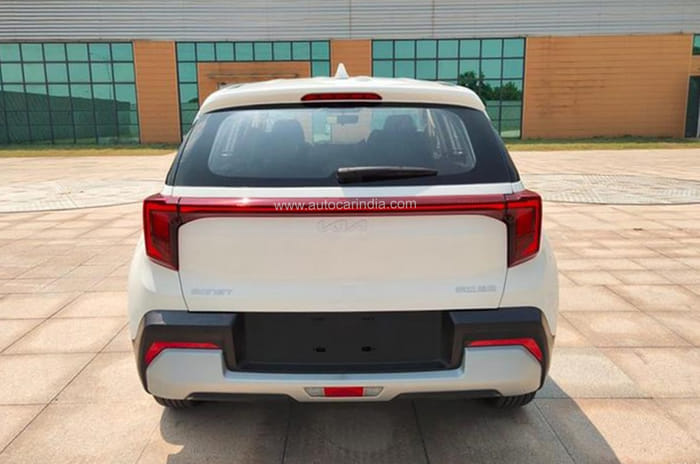 Kia Sonet facelift exterior fully revealed